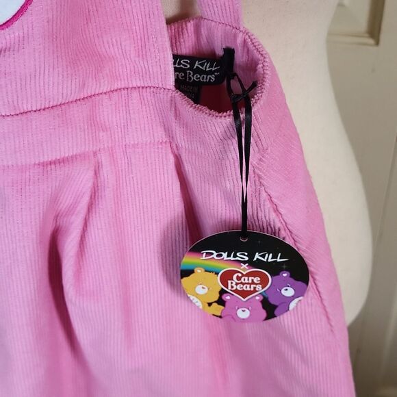 Dolls Kill Care Bear Pink Pinafore Corduroy New with Tag XS - Picture 5 of 16